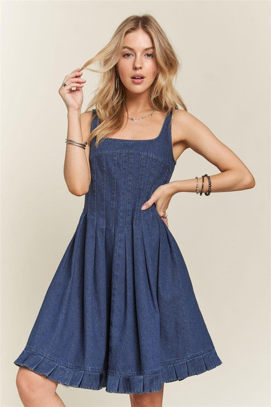 ADORA Halter Neck Smocking Waist Dress main image 0