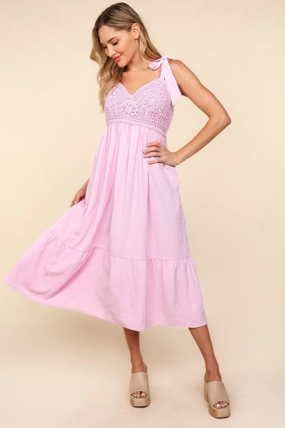Haptics Smocked Cami Floral Dress