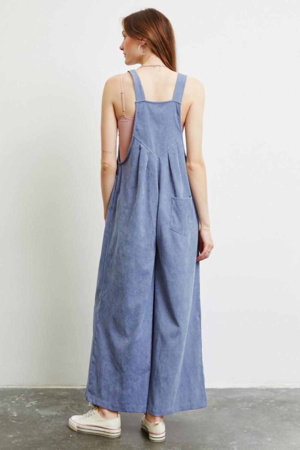HEYSON Full Size Wide Leg Overalls with Pockets - AMIClubwear