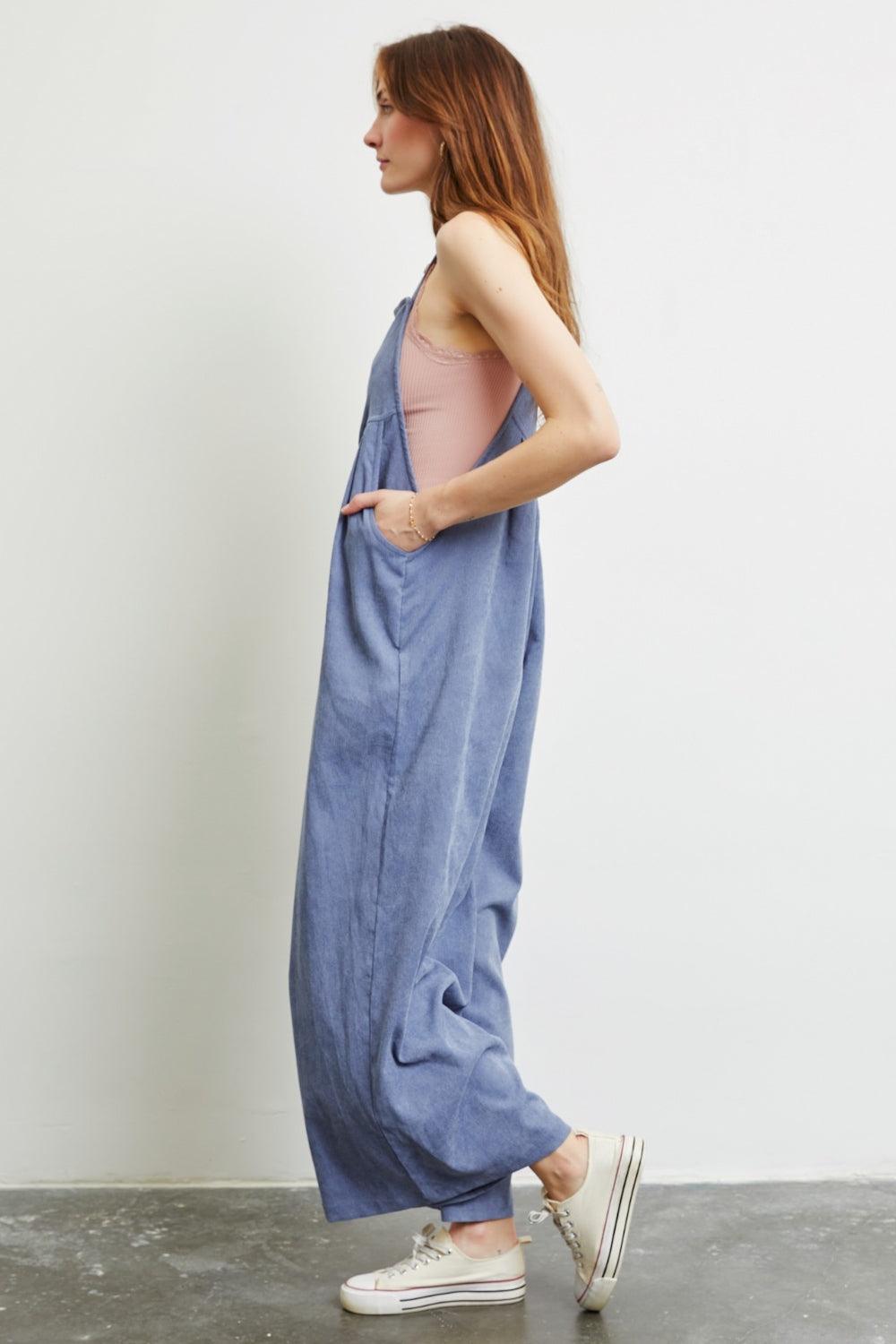 HEYSON Full Size Wide Leg Overalls with Pockets - AMIClubwear