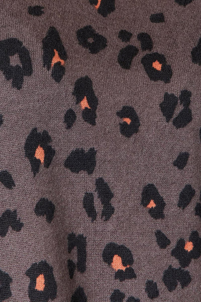 Jade By Jane Full Size Leopard Lace Detail Blouse - AMIClubwear
