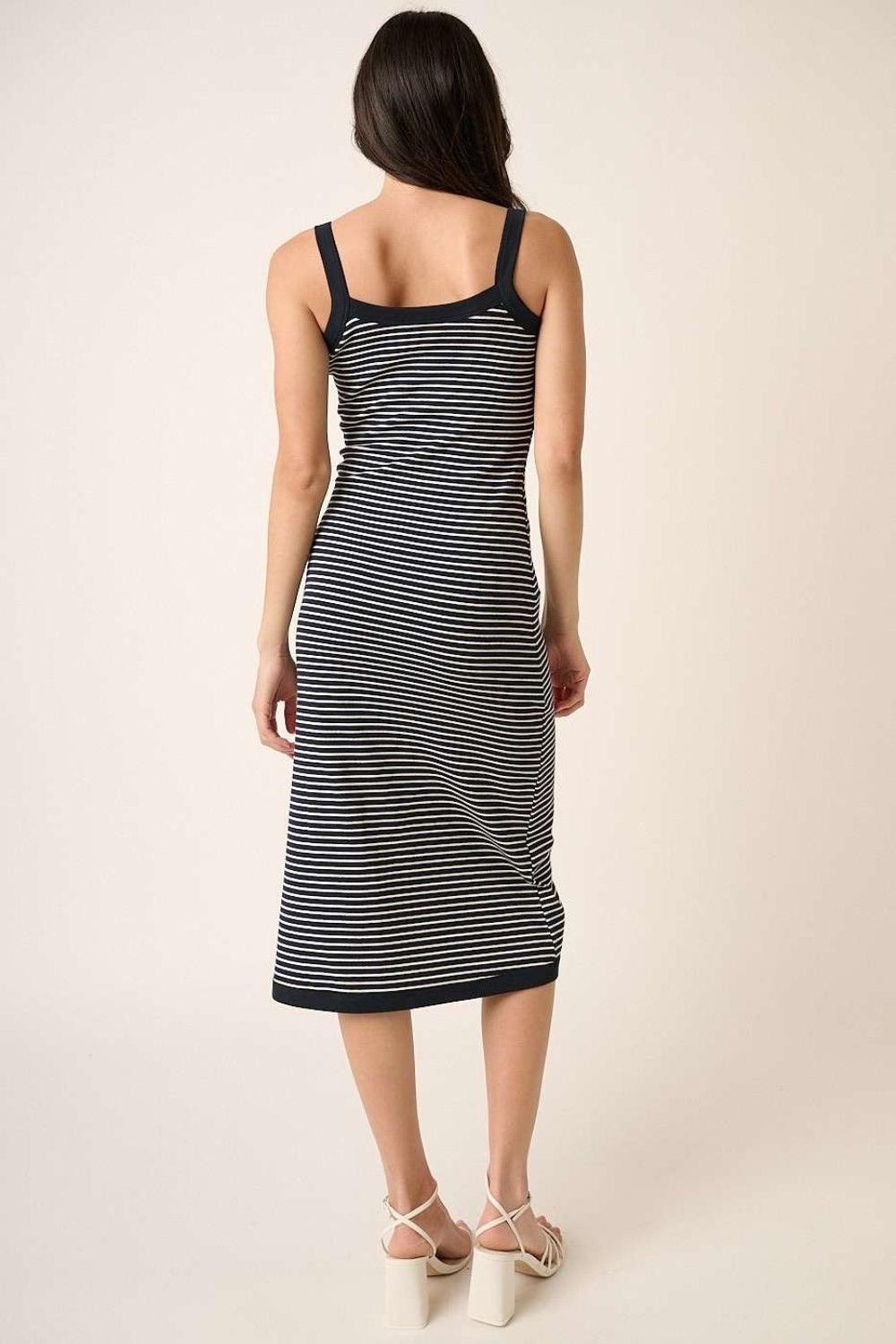Mittoshop Contrast Striped Midi Cami Dress - AMIClubwear