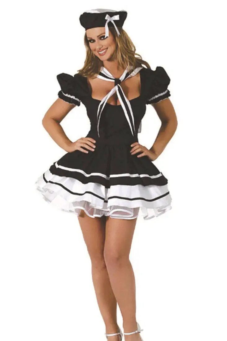 Sexy White 3Pc. Sailor Dress Costume Halloween