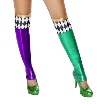 ST4723 - Green/Purple Jester Leggings - AMIClubwear