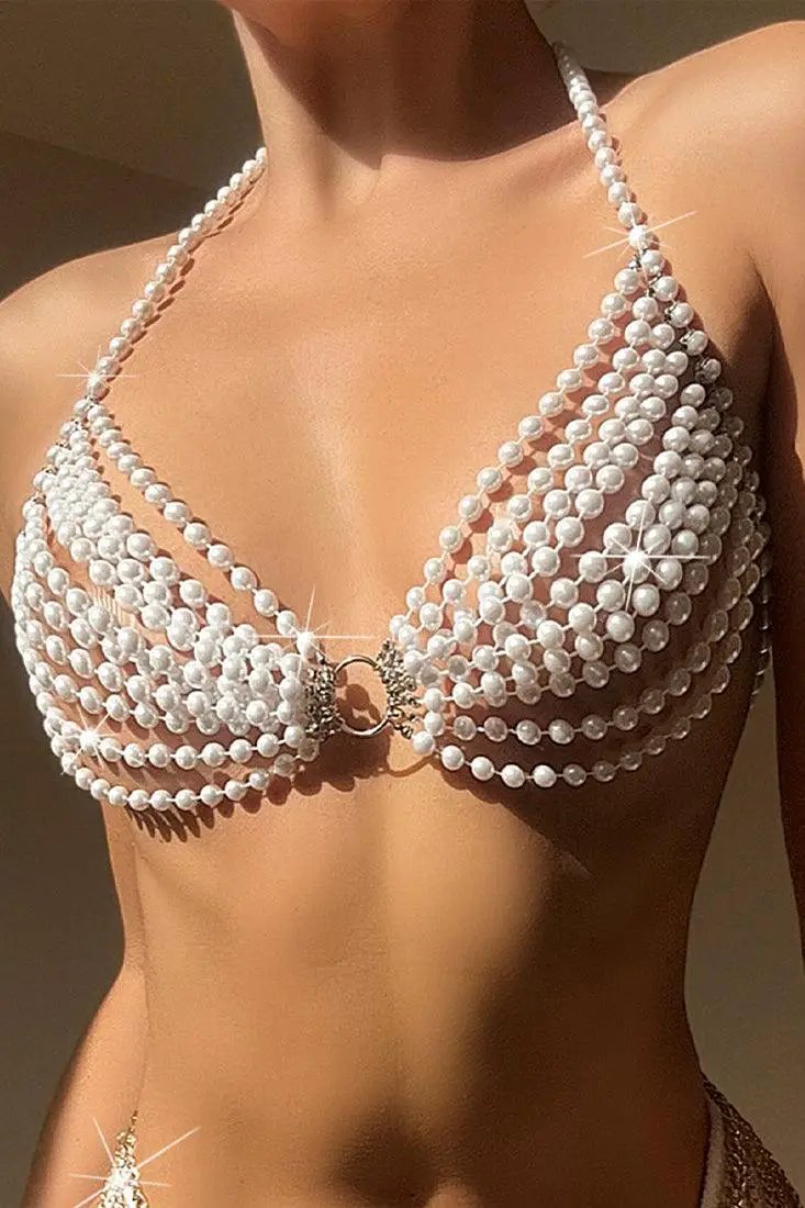 Ring Halter Bikini Top - Wild Honey
