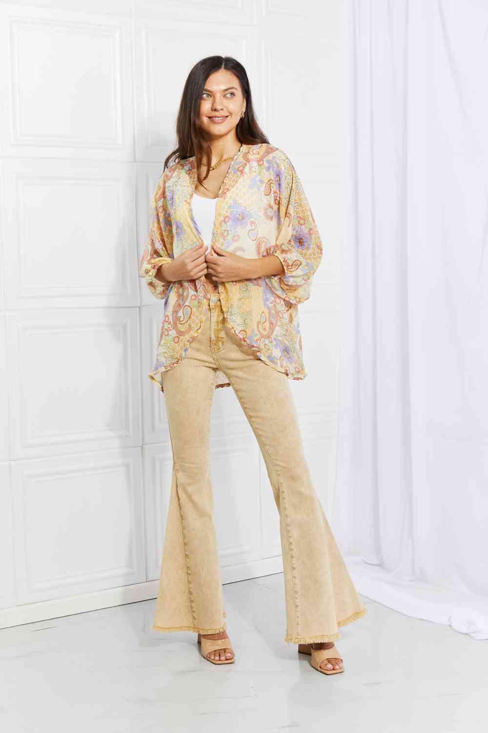 Culture Code Full Size Lasting Love Paisley Kimono - AMIClubwear