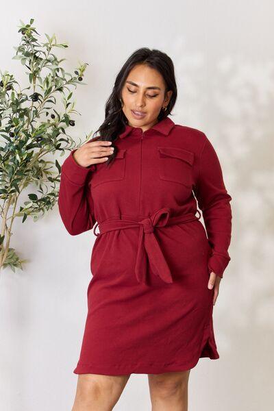 Culture Code Full Size Striped Twisted Detail Dress main image 0