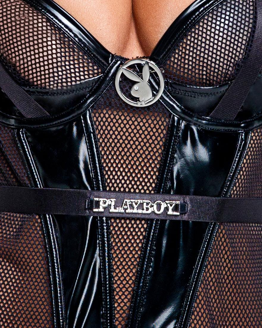 PBLI127 - Playboy Blackout Fetish Teddy - AMIClubwear