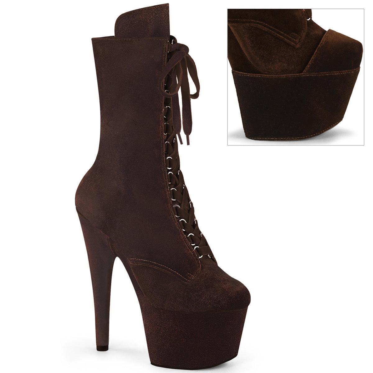 ADORE-1045VEL Sexy Platform Ankle Booties - AMIClubwear