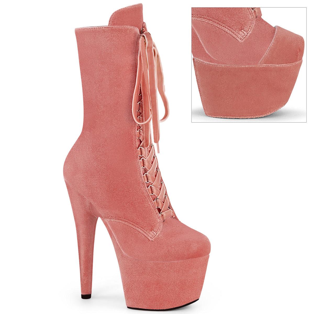 ADORE-1045VEL Sexy Platform Ankle Booties - AMIClubwear