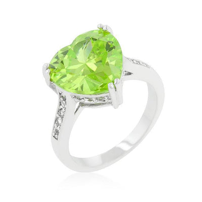 Apple Green Heart Ring - AMIClubwear