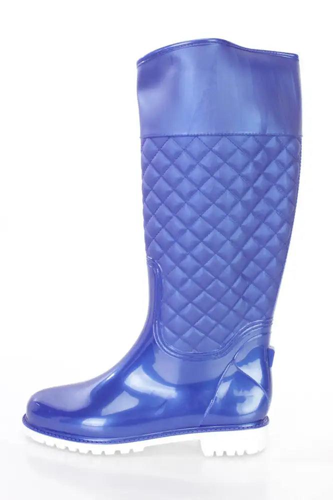 Womens quilted outlet rain boots