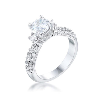 Classic Pave Bridal Ring - AMIClubwear