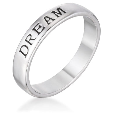 DREAM Rhodium Eternity Band, <b>Size 4</b> - AMIClubwear