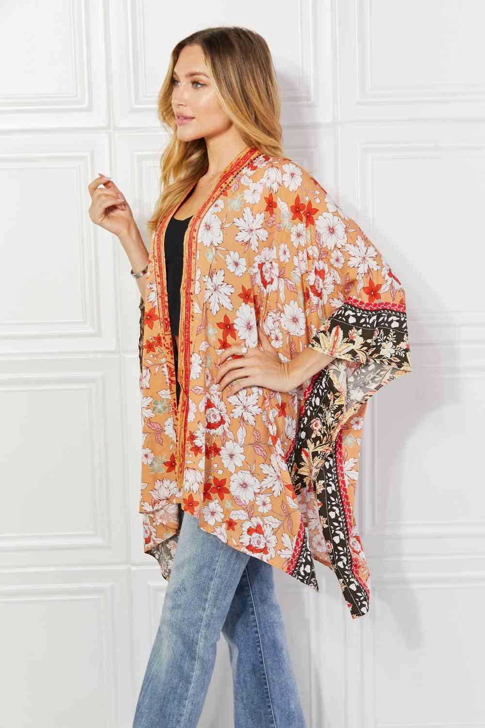 Justin Taylor Peachy Keen Cover-Up Kimono - AMIClubwear