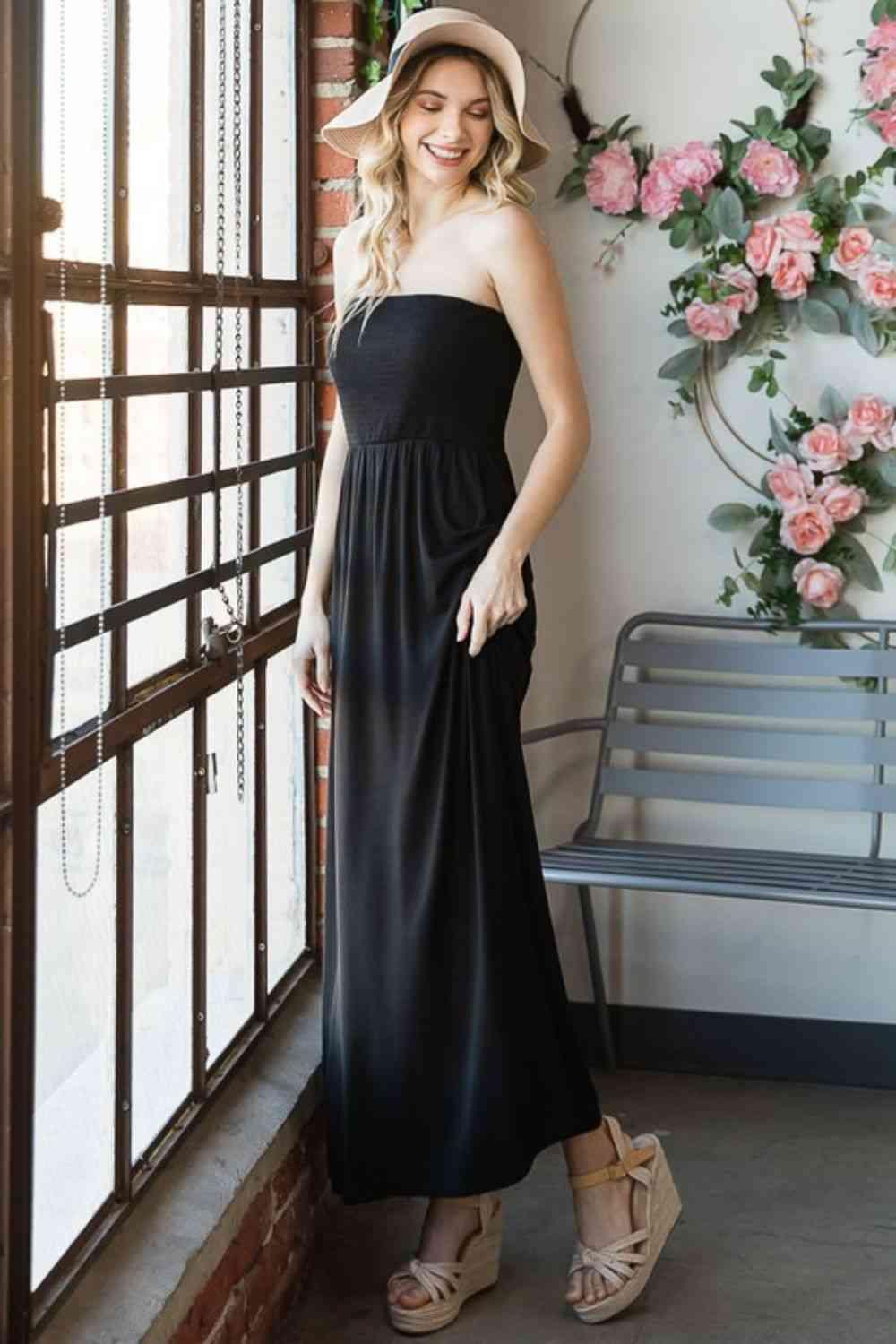 Heimish Full Size Strapless Maxi Dress - AMIClubwear