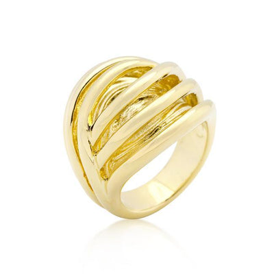 Golden Illusion Fashion Ring - AMIClubwear