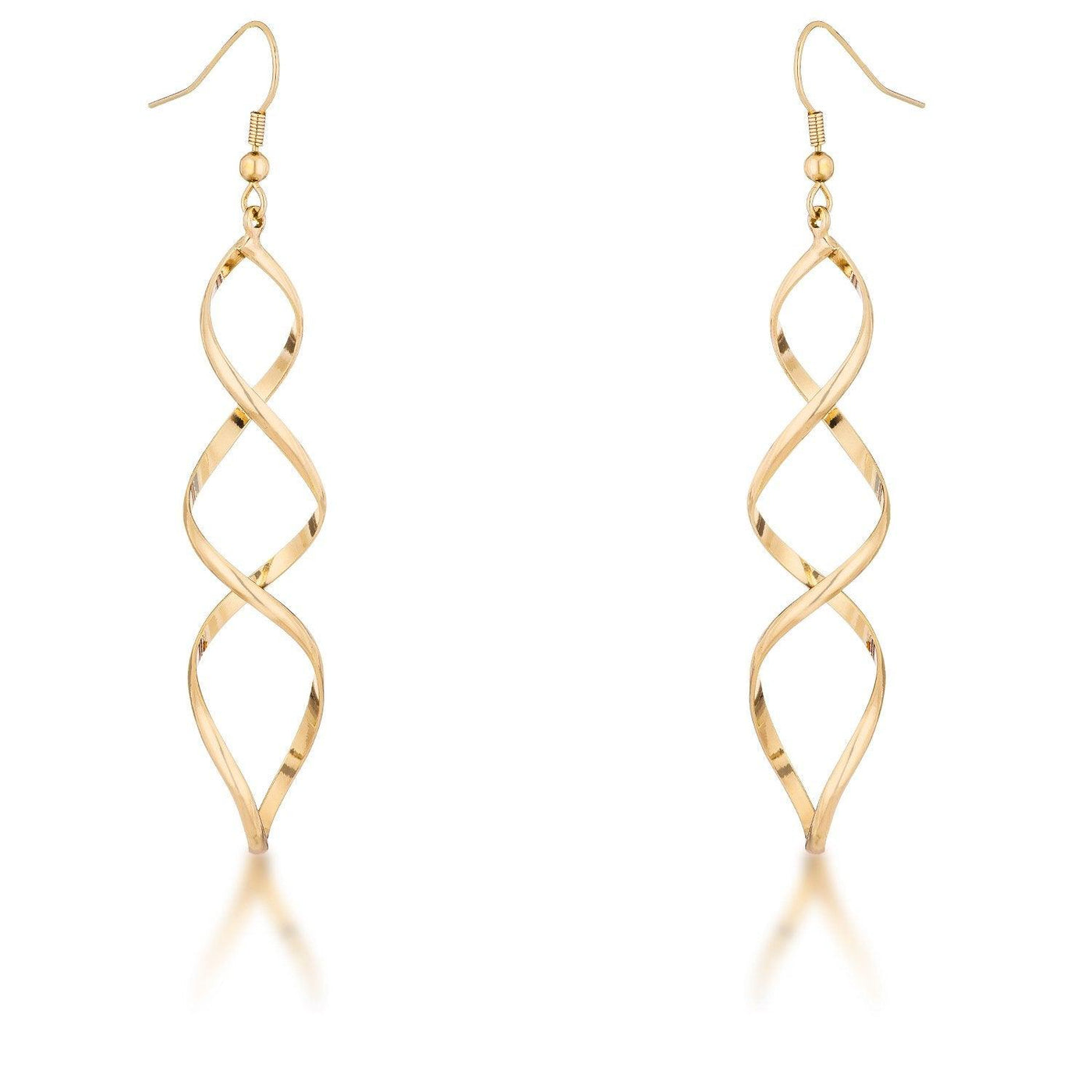 Golden Twist Earrings - AMIClubwear