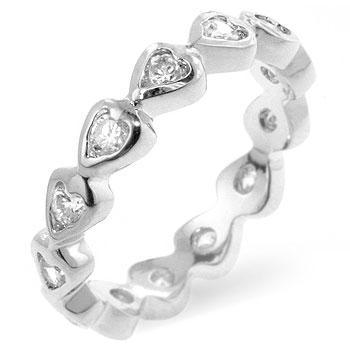 Heart Eternity Ring - AMIClubwear