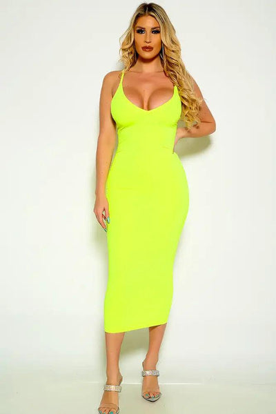 Lime Long Sleeve Mesh Sexy Party Dress - AMIClubwear