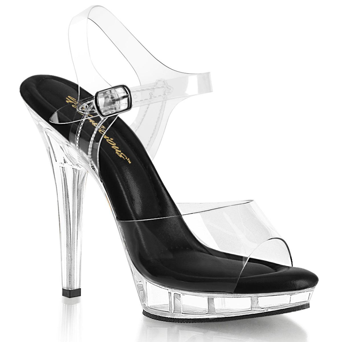 LIP108 Sexy Clear Strap Heels