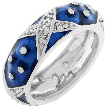 Marbled Navy Blue Enamel Ring - AMIClubwear