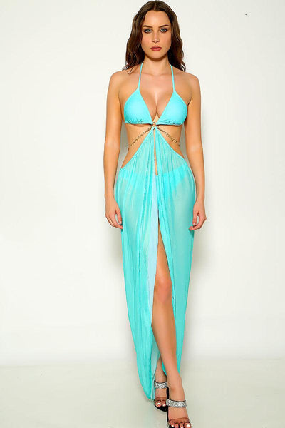 Mint Mesh O-Ring Two Piece Sexy Swimsuit - AMIClubwear