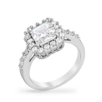 Pave Asscher Ring - AMIClubwear
