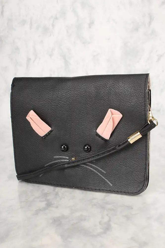 Sexy Black Mouse Small Crossbody Handbag - AMIClubwear