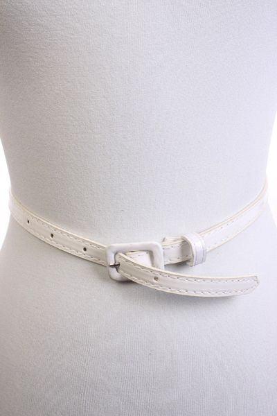 White High Waist Belt - AMIClubwear