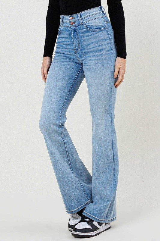 High-Waisted Flare Jeans