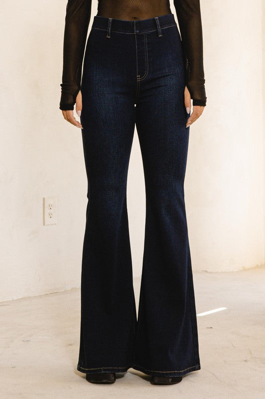 High Waisted Flare Jean