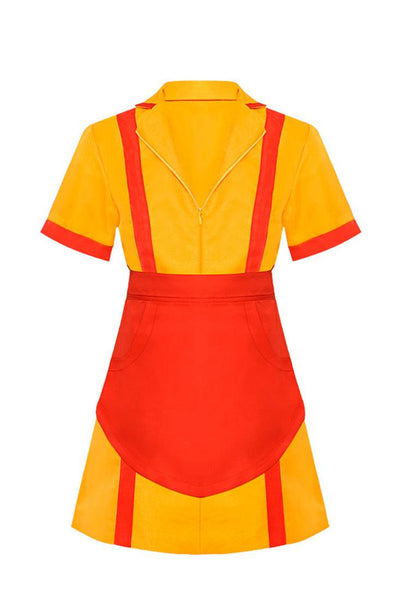 Yellow Red 2 Broke Girls Movie Character Costume - AMIClubwear