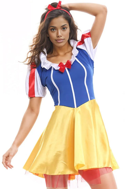 Yellow Blue Red Sexy Snow White Puff Tulle Costume