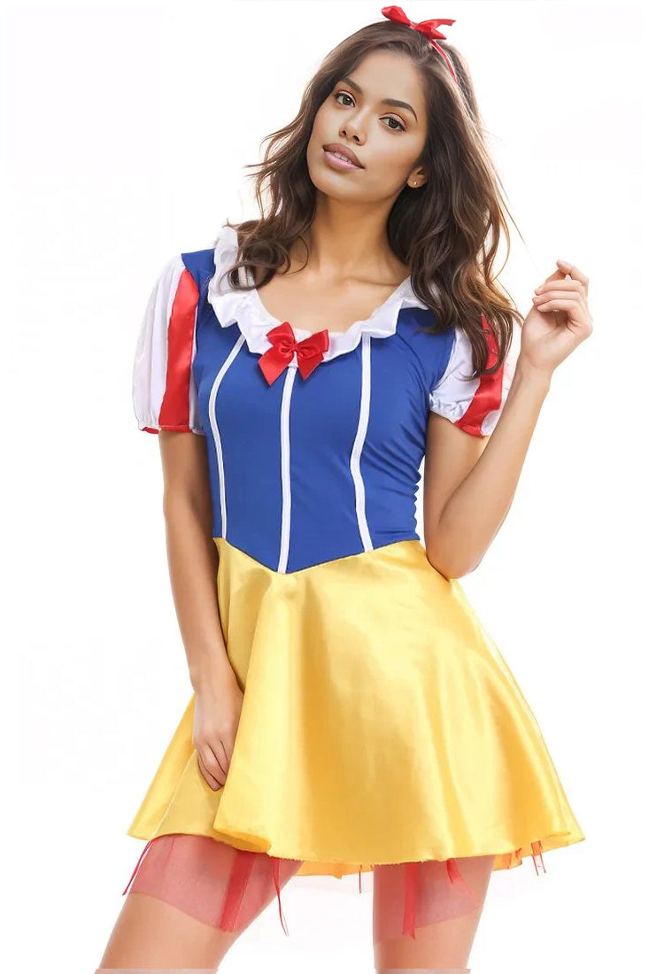 Yellow Blue Red Sexy Snow White Puff Tulle Costume