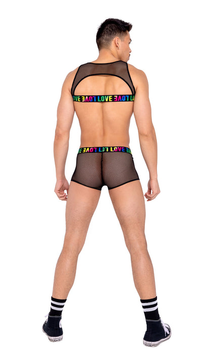 6161 - Men’s Pride Two-Tone Fishnet Trunks