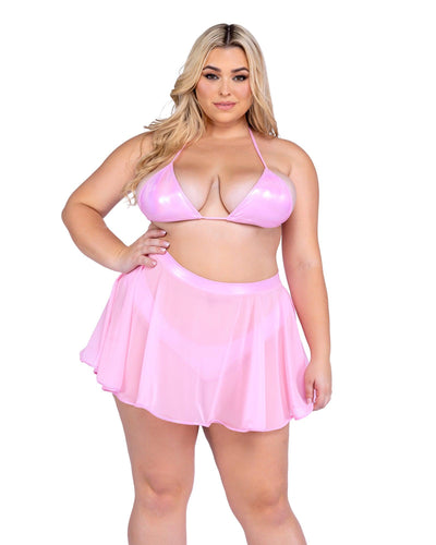 6542 - Sheer Mesh Skirt - AMIClubwear