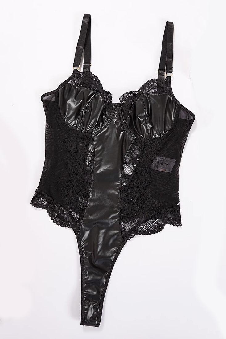 キャミソール Lingerie bodysuit Shapewear Firm Control Smoothing Full Lace Thong Bodysuit