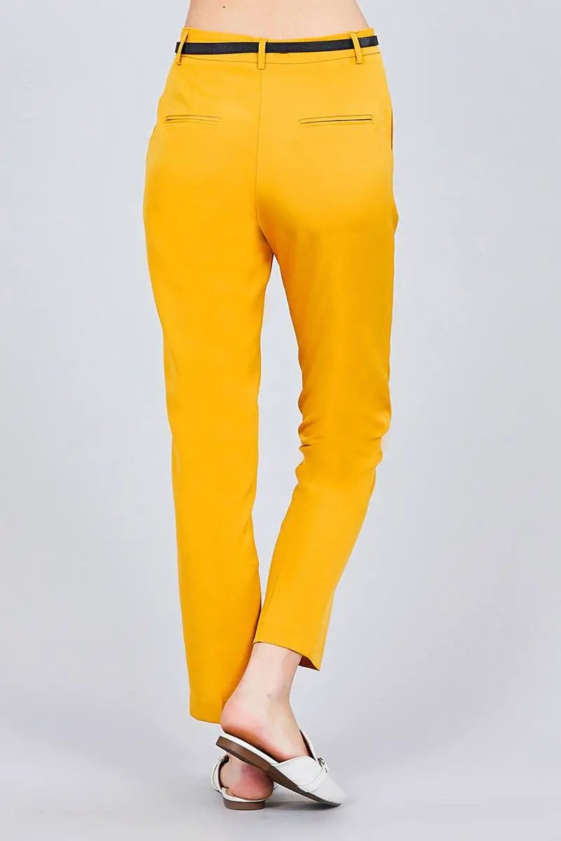 Classic Woven Pants W/belt