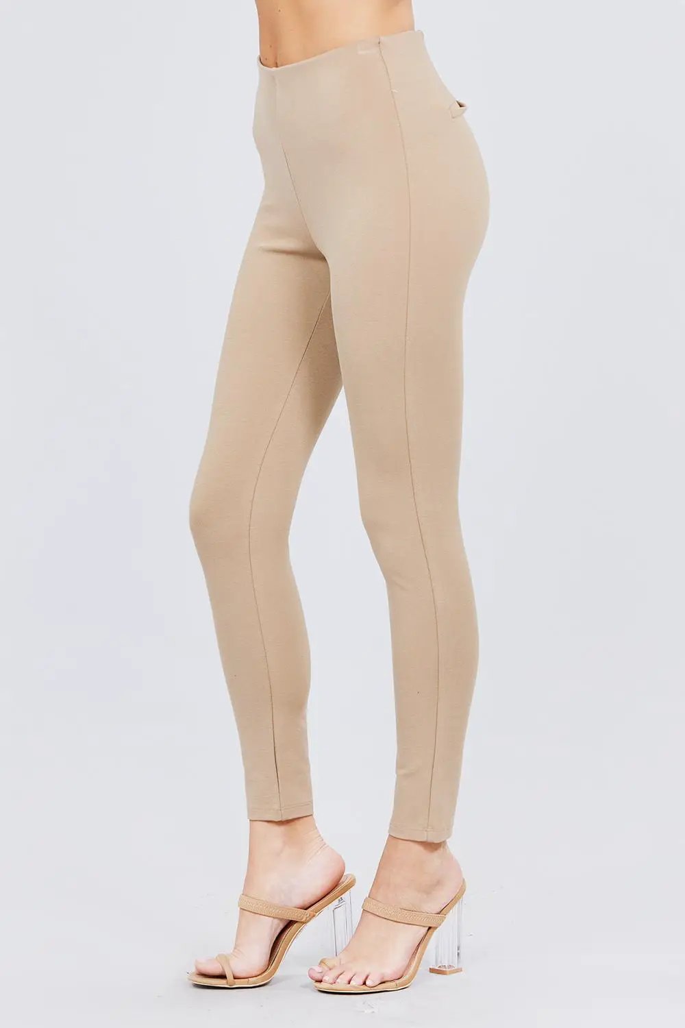 Waist Elastic Band Ponte Pants