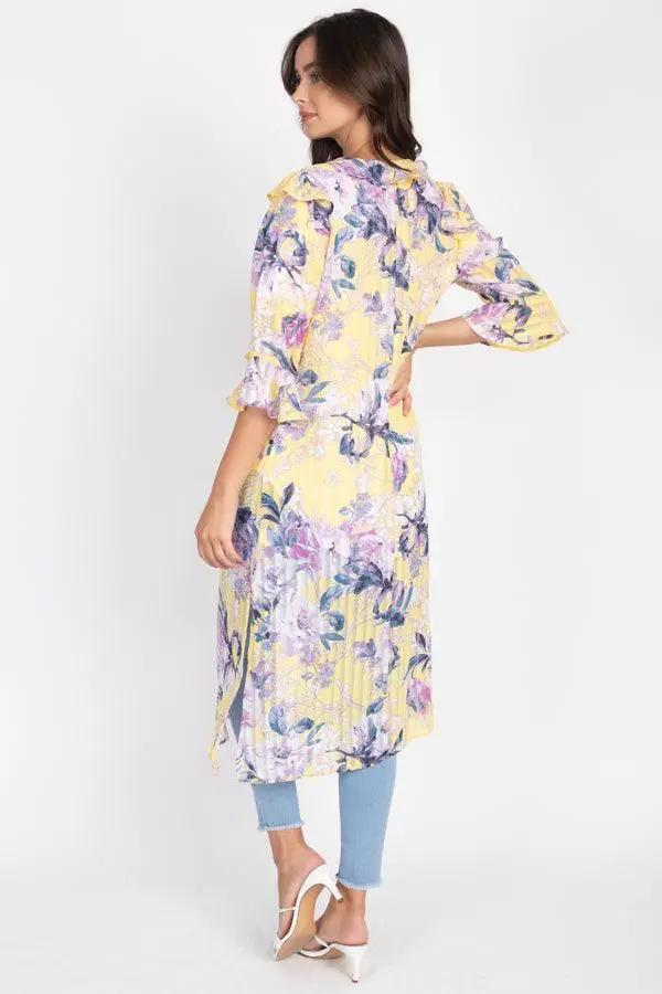 Ruffle Robe Cardigan