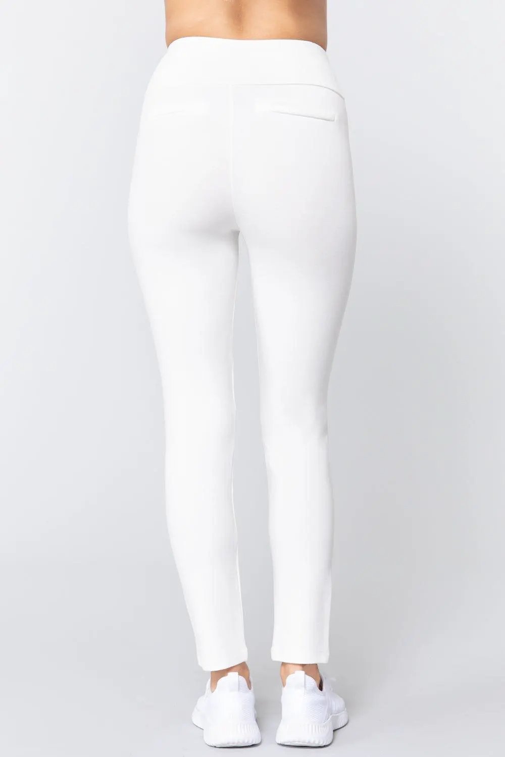 Waist Band Long Ponte Pants