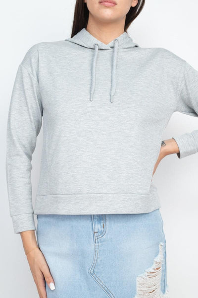 Self-tie Drawstrings Hoodie - AMIClubwear