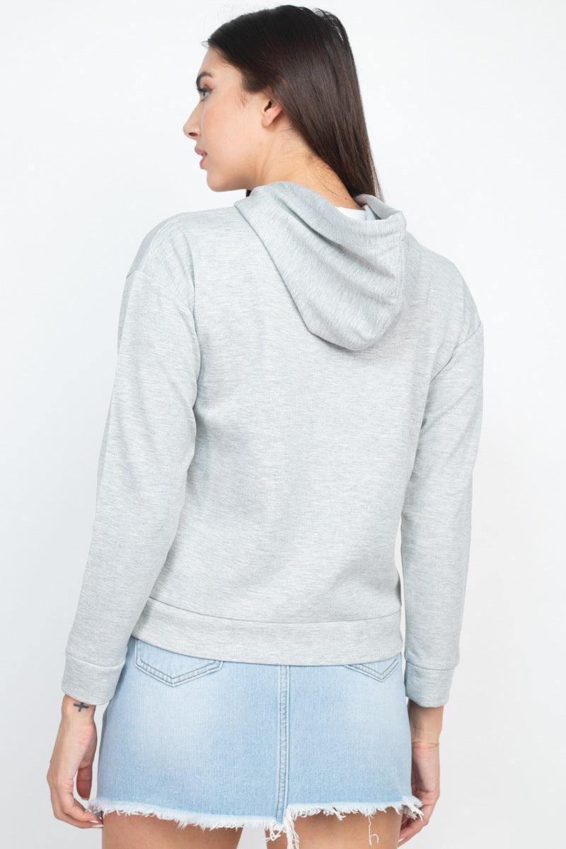 Self-tie Drawstrings Hoodie - AMIClubwear