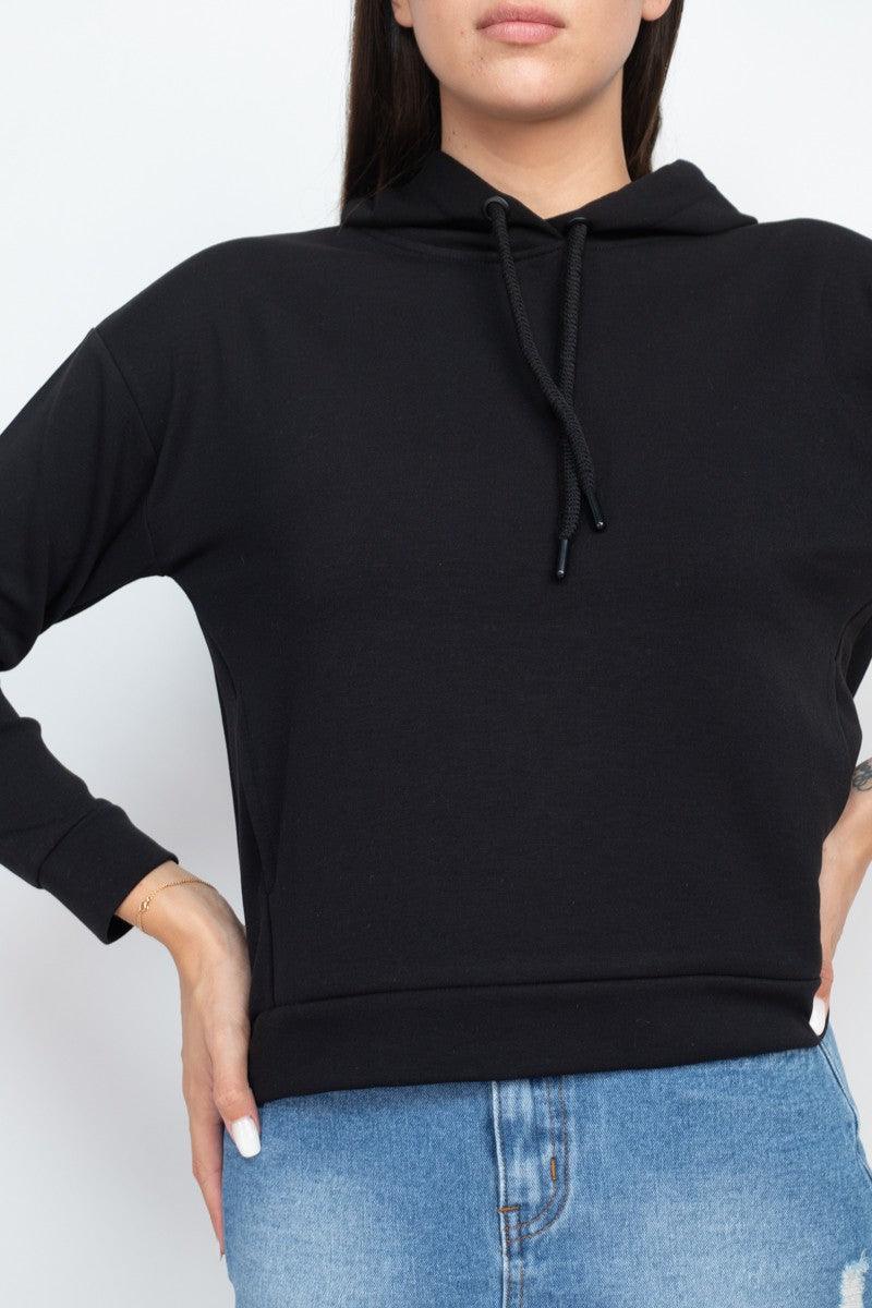 Self-tie Drawstrings Hoodie - AMIClubwear