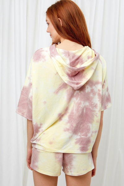 Knit Tie Dye Hoodie - AMIClubwear