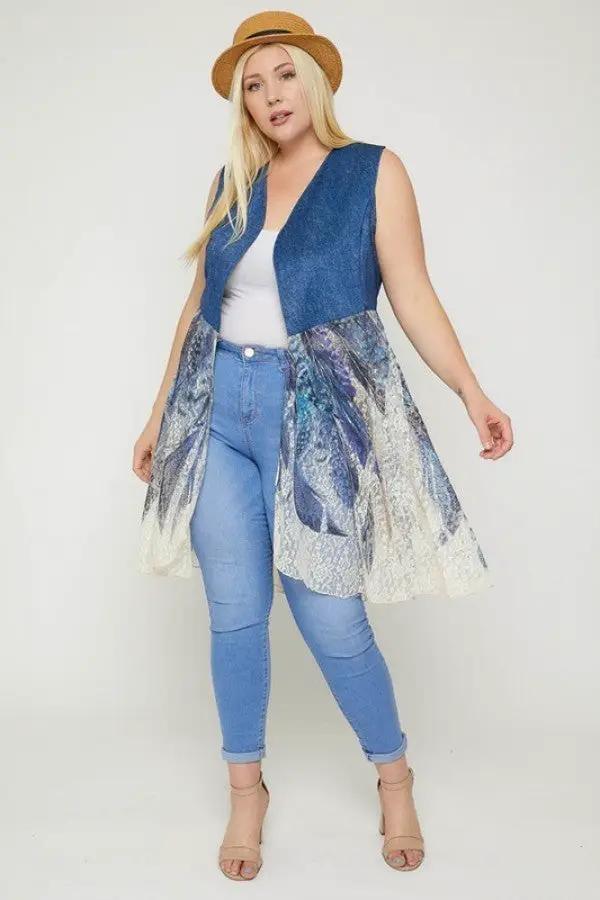 Sleeveless, Lace Cardigan