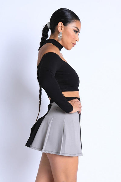 Choker Off-shoulder Top Set - AMIClubwear