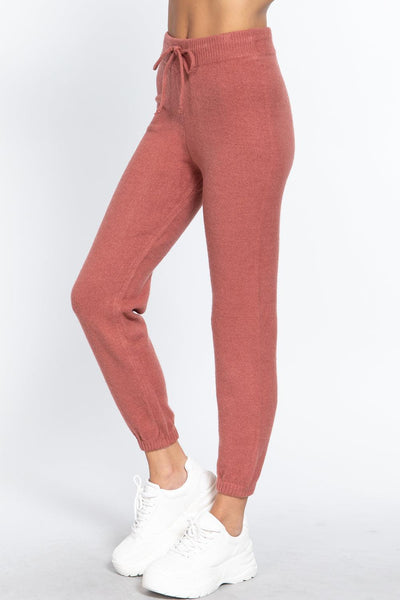 Drawstring Sweater Long Pants - AMIClubwear