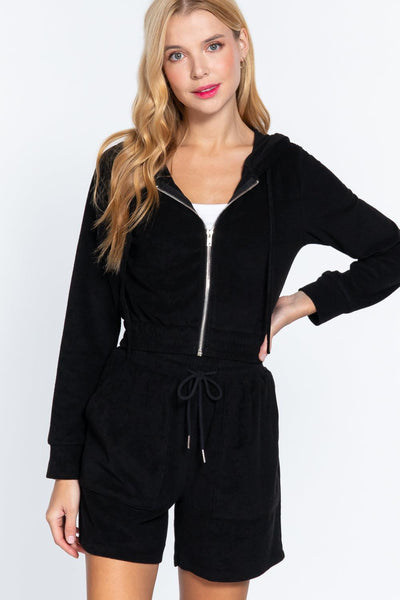 Hoodie Terry Towelling Jacket - AMIClubwear